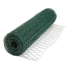 Sechseck-Geflecht 0,5 X 10 M Aus Kunststoffbeschichtetem Stahldraht 13 X 13 Mm