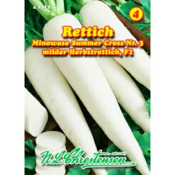 Saatgut Rettich Minowase Summer F1 Milde Sorte Für Ca. 8 – 10 Laufende Meter