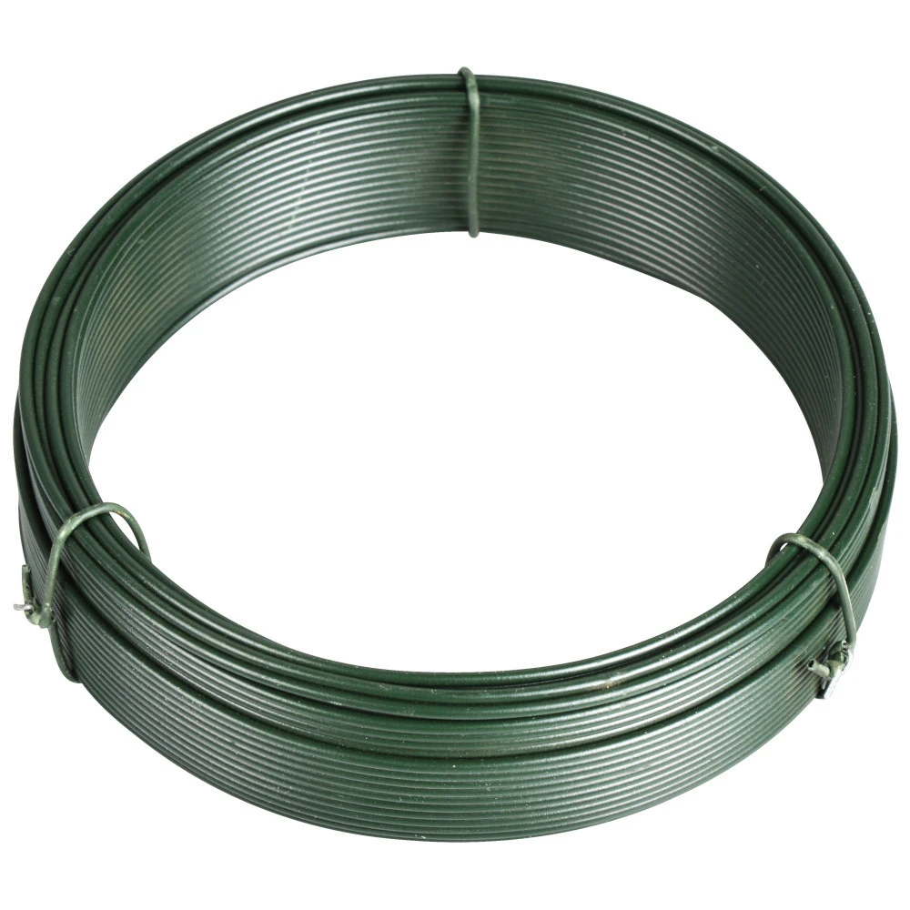 Bindedraht 25 M X 2 Mm Aus Stahldraht Mit Grüner Kunststoffummantelung 3 Bindedraht 25 M X 2 Mm Aus Stahldraht Mit Grüner Kunststoffummantelung