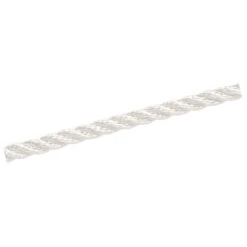Polyester-Seil Ø 6 Mm In Weiß, 3-schäftig Gedreht, Meterware
