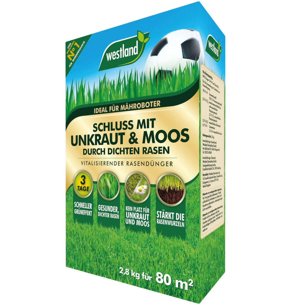 WESTLAND Rasendünger ''Schluss Mit Unkraut Und Moos'' 2,8 Kg 4 WESTLAND Rasendünger ''Schluss Mit Unkraut Und Moos'' 2,8 Kg – Bild 2
