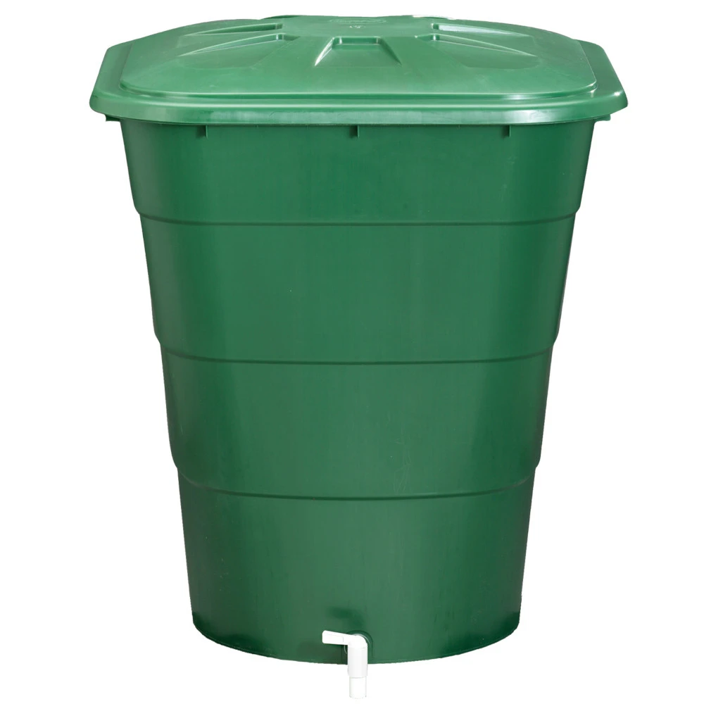 Regentonne Eckig Mit 203 Liter Fassungsvermögen In Grün 3 Regentonne Eckig Mit 203 Liter Fassungsvermögen In Grün