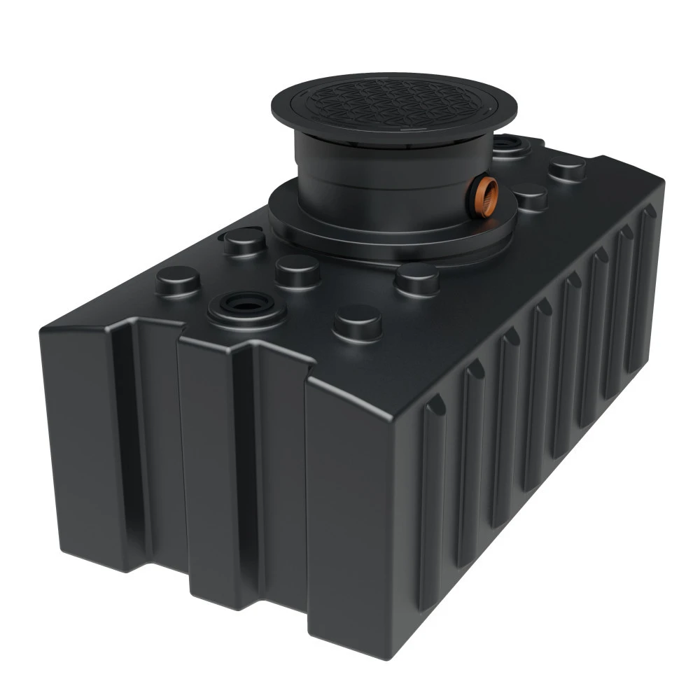 Regenwasser-Flachtank 2000 Liter, Mit Biovitor 3 Regenwasser-Flachtank 2000 Liter, Mit Biovitor