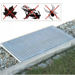 Lichtschacht-Abdeckung Netz 120 X 60 Cm Aluminium