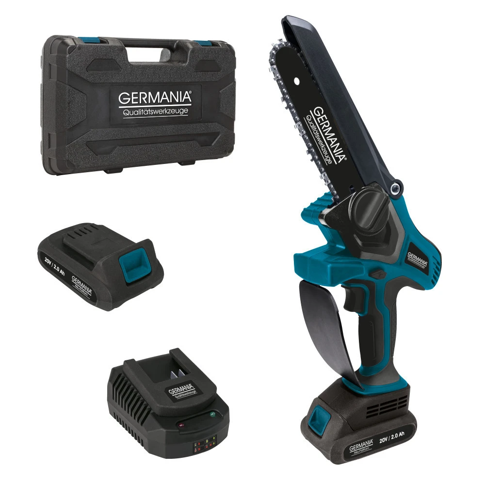 GERMANIA Plattform Akku Mini-Kettensäge 20 V 3 GERMANIA Plattform Akku Mini-Kettensäge 20 V