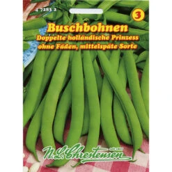 Saatgut Buschbohne Doppelte Holländische Prinzess Inklusive Stecketikett