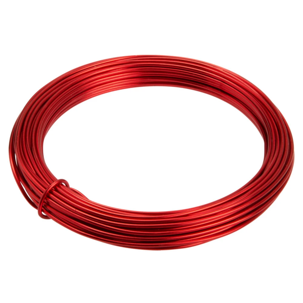 Bindedraht 12 M Rot, Aus Aluminium 3 Bindedraht 12 M Rot, Aus Aluminium