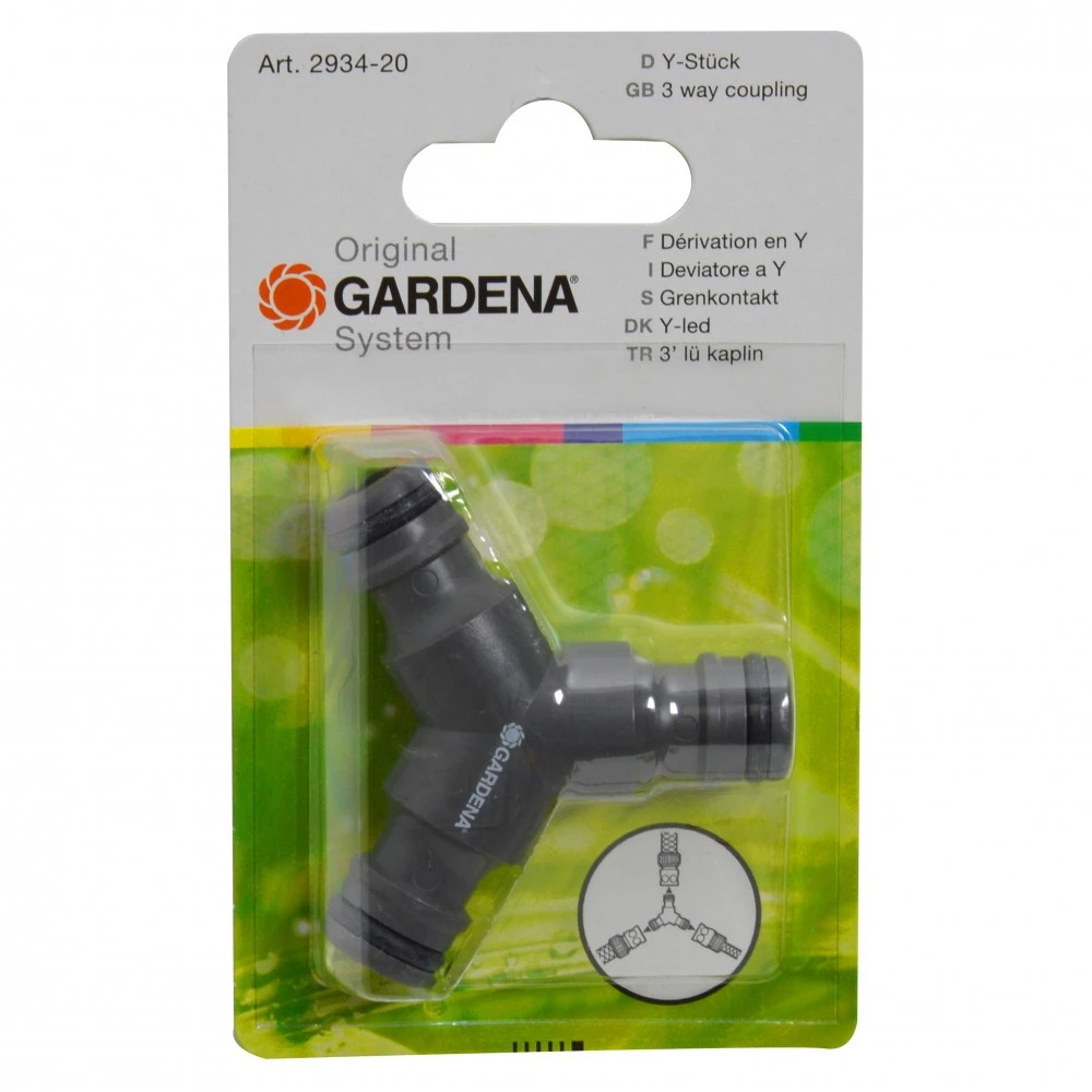 Gardena Y-Schlauchabzweigung Aus Kunststoff 3 Gardena Y-Schlauchabzweigung Aus Kunststoff