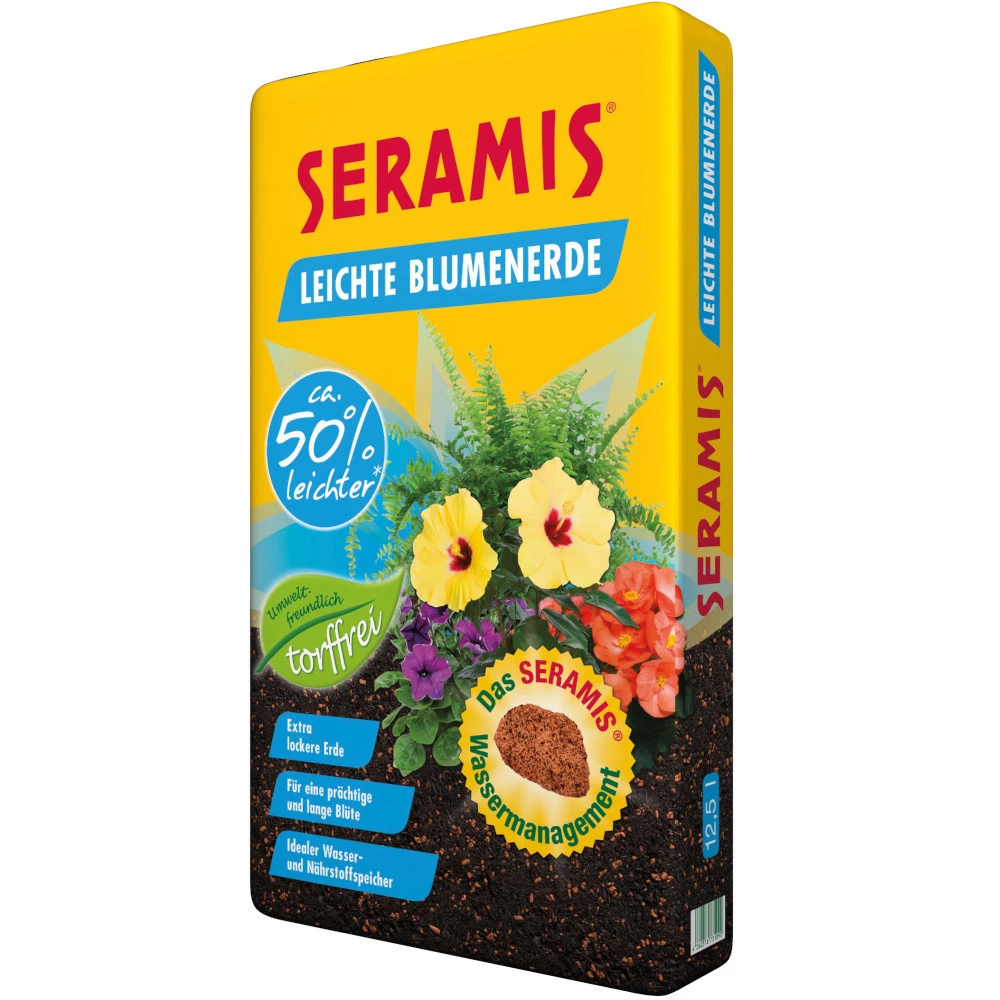SERAMIS® Leichte Blumenerde 12,5 Liter, Torffrei 5 SERAMIS® Leichte Blumenerde 12,5 Liter, Torffrei – Bild 3