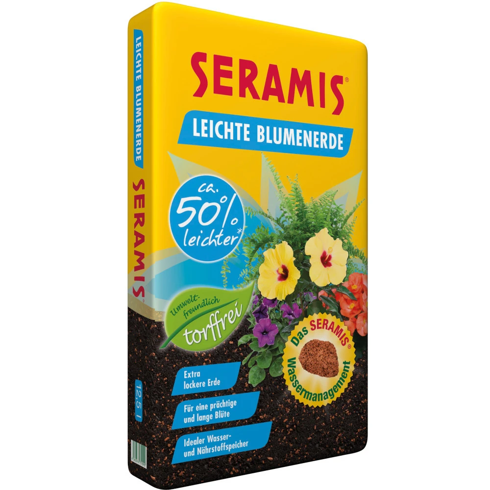 SERAMIS® Leichte Blumenerde 12,5 Liter, Torffrei 4 SERAMIS® Leichte Blumenerde 12,5 Liter, Torffrei – Bild 2