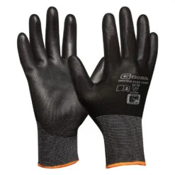 Arbeitshandschuhe Micro Flex Touch Größe 10 In Schwarz Mit PU-Beschichtung