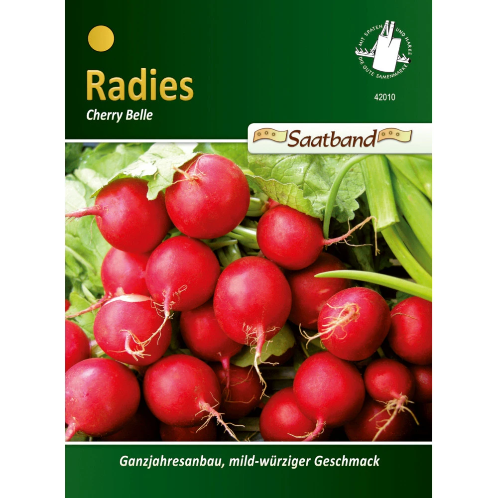 Saatgut Radies Cherry Belle, Ca. 2 Meter Saatband, Mild-würziger Geschmack 3 Saatgut Radies Cherry Belle, Ca. 2 Meter Saatband, Mild-würziger Geschmack