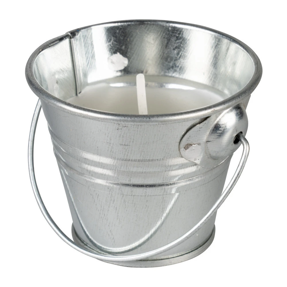 Citronella Wachskerze, In Zinkeimer, Ø 6 Cm 3 Citronella Wachskerze, In Zinkeimer, Ø 6 Cm