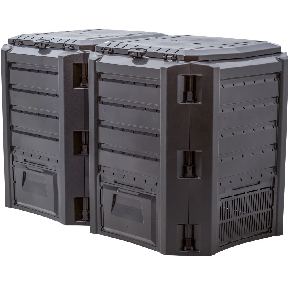 Prosperplast Komposter Compogreen 800 Liter Mit Stecksystem 3 Prosperplast Komposter Compogreen 800 Liter Mit Stecksystem