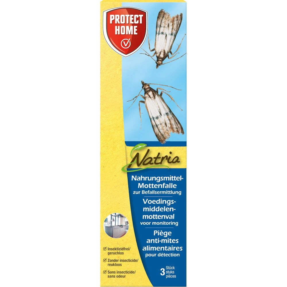 Protect Home Nahrungsmittelmotten-Falle 3 Stück Zur Befallsermittlung 3 Protect Home Nahrungsmittelmotten-Falle 3 Stück Zur Befallsermittlung