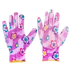 Damen Gartenhandschuhe Größe 10 Mit Blumenmotiv